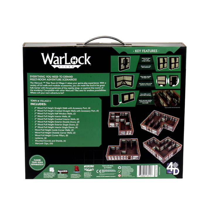 WarLock Tiles: Expansion - Town & Village II - Full Height Stone Walls